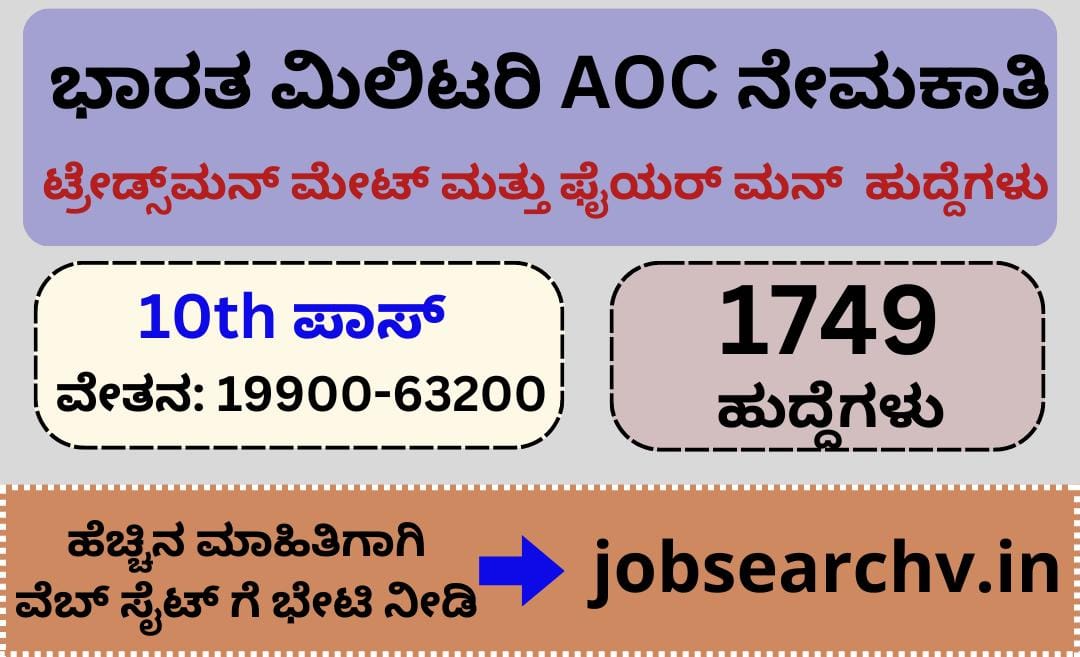 Army Ordnance Corps Recruitment 2023