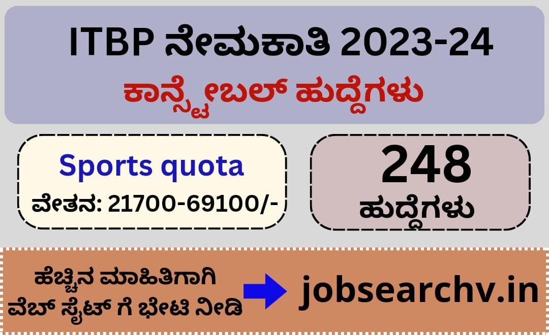 ITBP Recruitment 2023 24