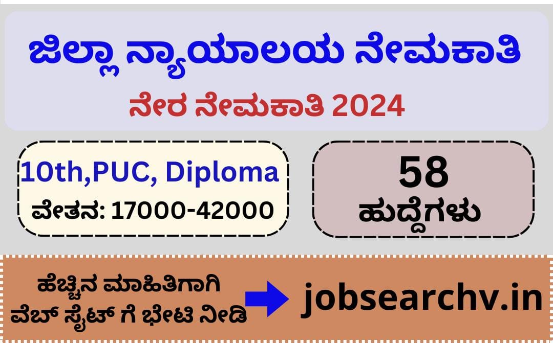 Bangalore District Court Recruitment 2024